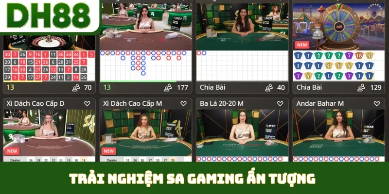 SA Gaming - DH88 Giới Thiệu Sảnh Chơi Casino Thượng Lưu