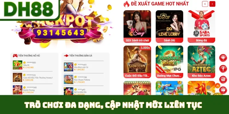 DH88 - Trang Chủ giải Trí Uy Tín DH88.com | + 126k newbie