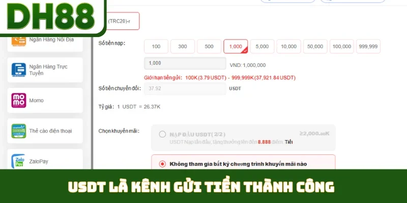 Nạp Tiền DH88 - Nhanh Chóng, Đảm Bảo An Toàn Tuyệt Đối